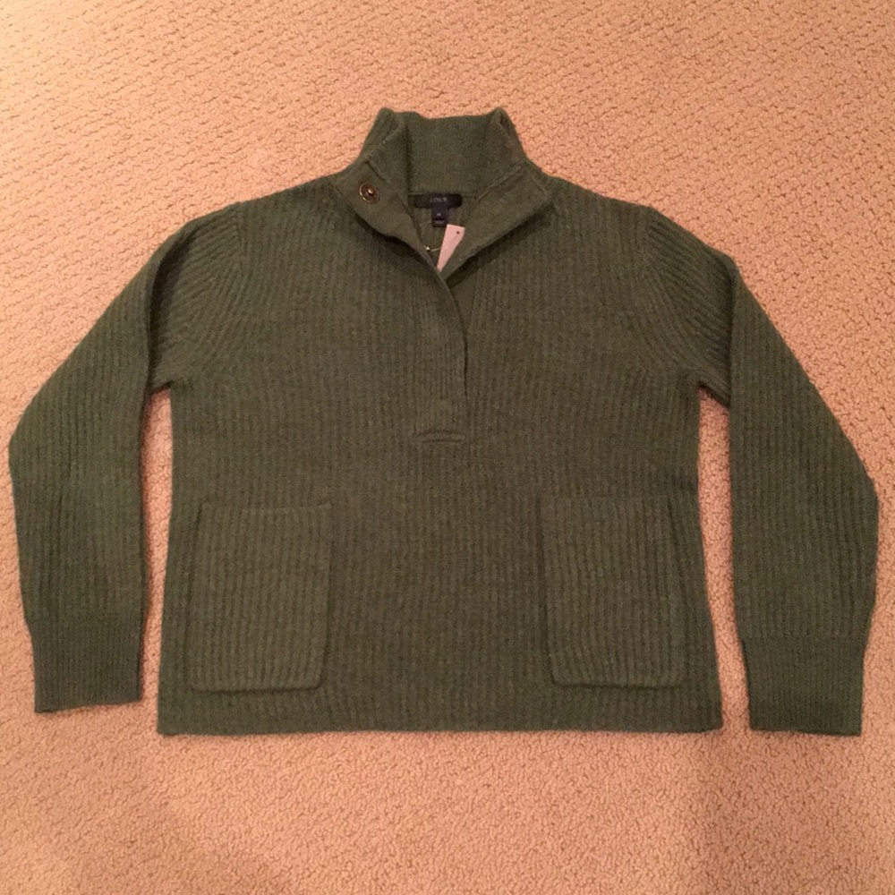 J.Crew Ribbed Popover Sweater